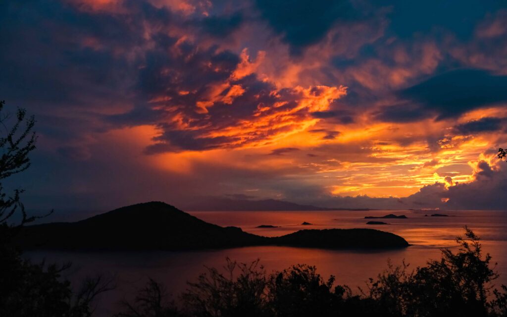 Culebra itinerary - aleli cottage view of the sunset